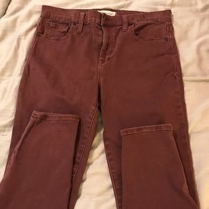 Madewell High Riser Skinny Jeans